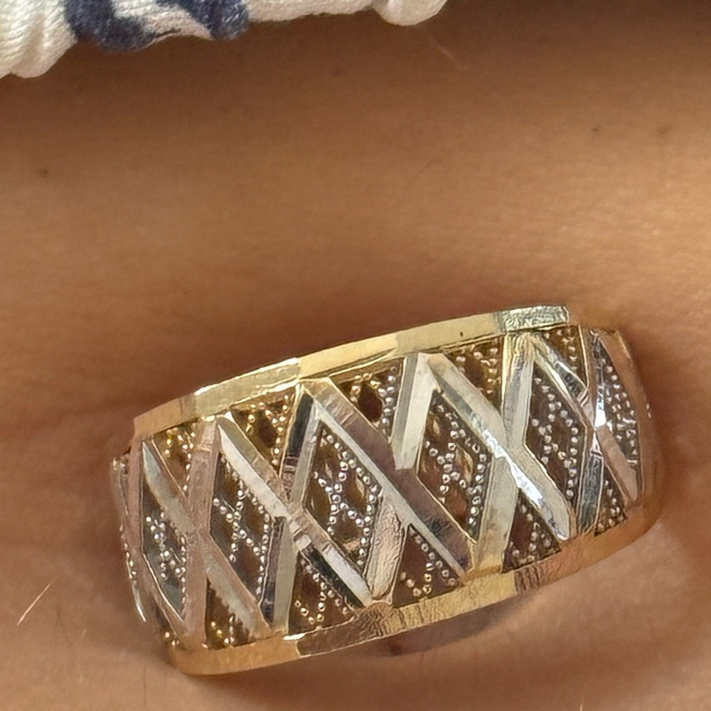 Marc Anthony Gold and Silver Geometric Ring